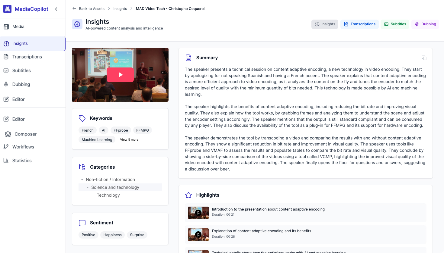 MediaCopilot Dashboard